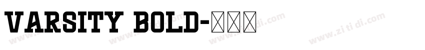 Varsity Bold字体转换